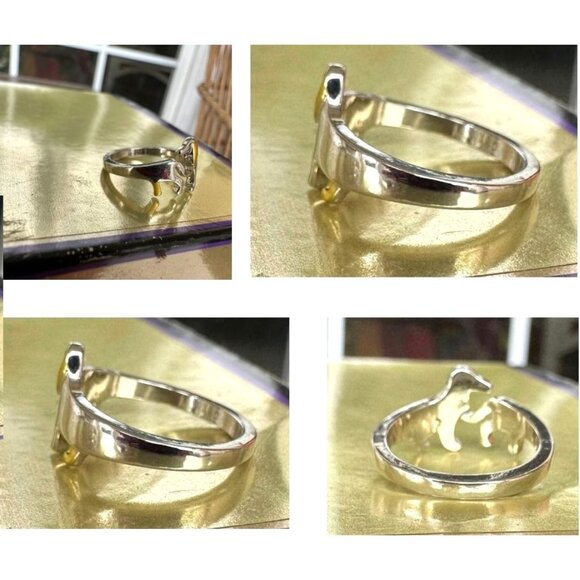 Dachshund Ring Pinkie Pull Apart Doxie Dog Rescue Metals Weiner Doxie We… - Picture 12 of 12